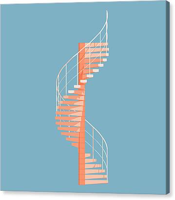 Helical Stairs Canvas Print