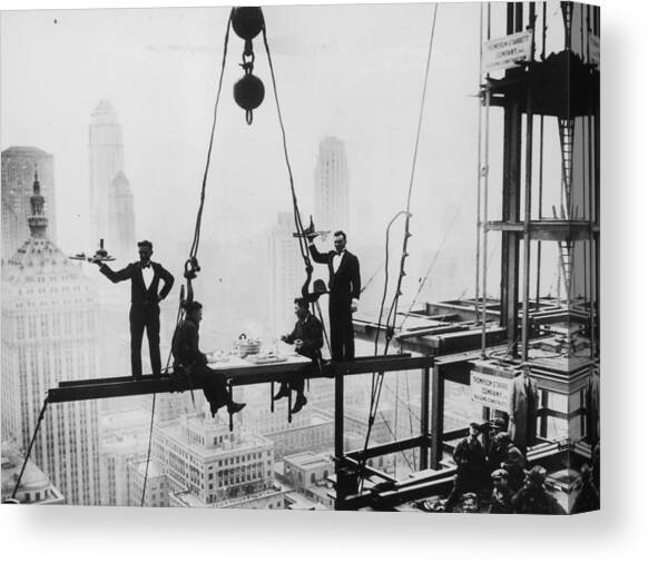 High Lunch Canvas Art Print by Keystone