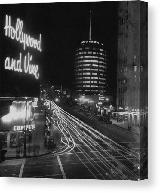Hollywood And Vine Canvas Art Print by Authenticated News