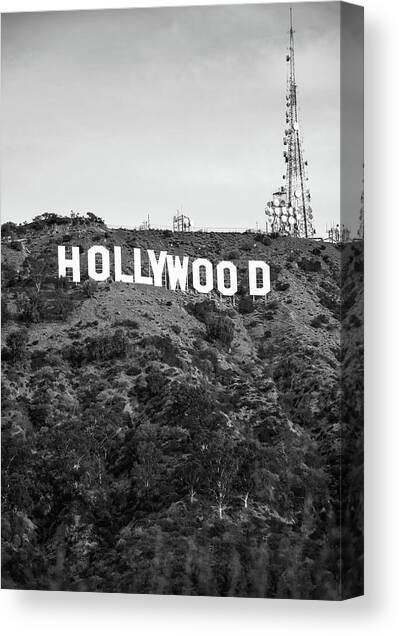 Monochrome Majesty - The Iconic Hills Canvas Art Print by Gregory Ballos