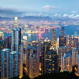 Hong Kong at Dusk by Dave Bowman