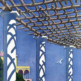 House And Garden Garden Furnishing Number Cover by Andre E.  Marty