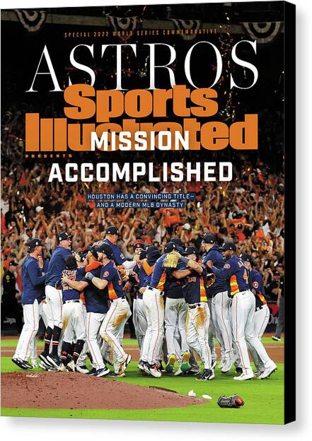 Houston Astros, 2022 World Series Commemorative Issue Cover Canvas Art Print by Sports Illustrated