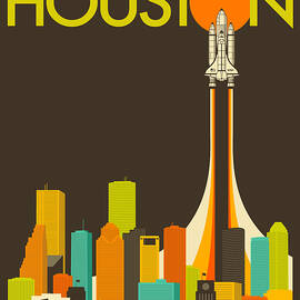 HOUSTON SKYLINE by Jazzberry Blue