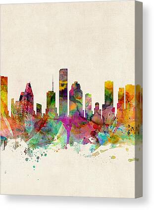 Houston Skyline Canvas Prints for Sale