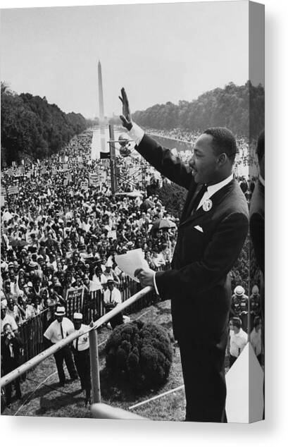 I Have A Dream Canvas Art Print by Hulton Archive