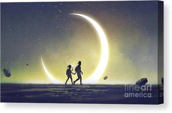 I will take you to a special place Canvas Art Print by Tithi Luadthong