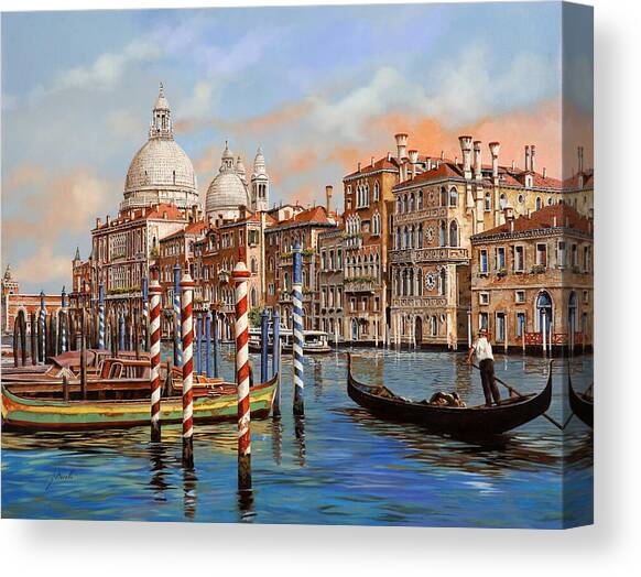 il Canal Grande  Canvas Art Print by Guido Borelli
