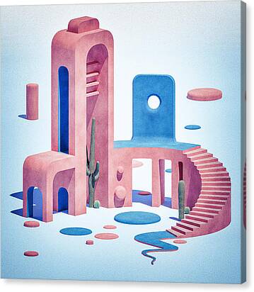 In The Desert Canvas Print