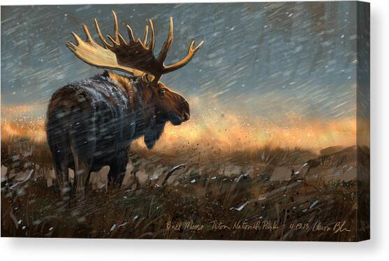 Incoming Canvas Art Print by Aaron Blaise