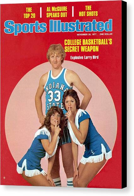 Indiana State Larry Bird Sports Illustrated Cover Canvas Art Print by Sports Illustrated