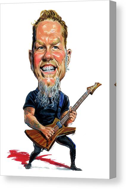 James Hetfield Canvas Art Print by Art