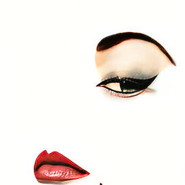 Jean Patchett's Eye and Lips by Erwin Blumenfeld