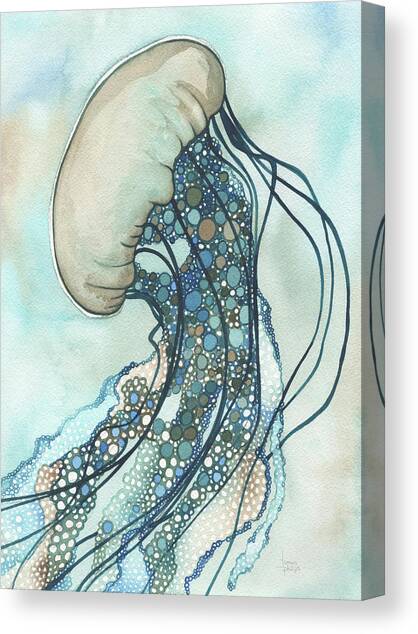 Jellyfish II Canvas Art Print by Tamara Phillips