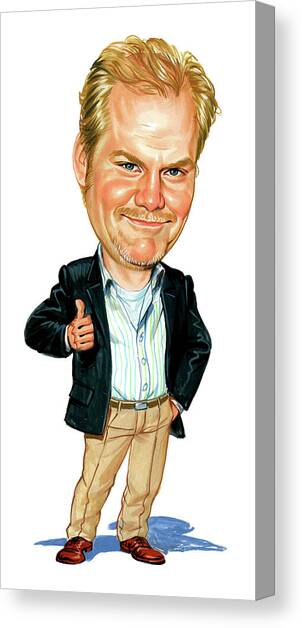 Jim Gaffigan Canvas Art Print by Art