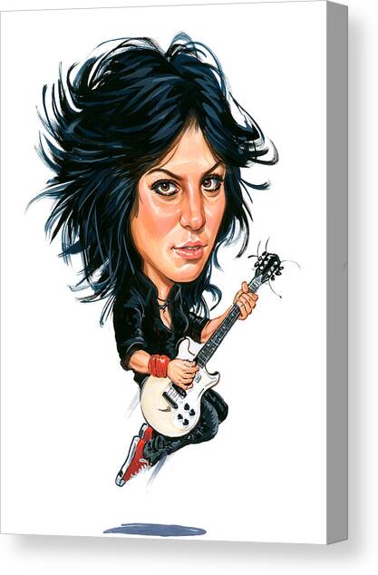Joan Jett Canvas Art Print by Art