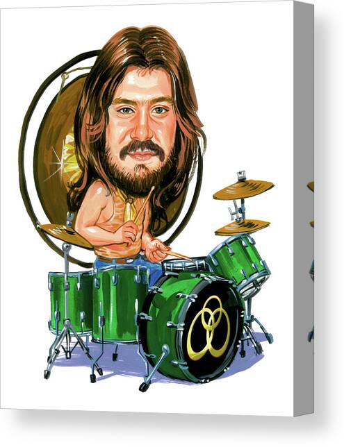 John Bonham Canvas Art Print by Art