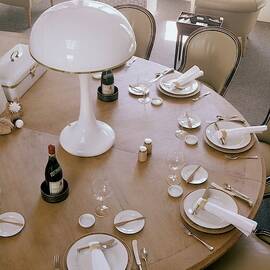 John Dickinson's Dining Table by Fred Lyon