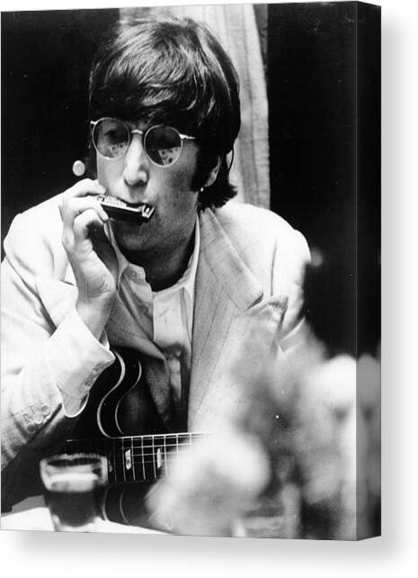 John Lennon Canvas Art Print by Robert Whitaker