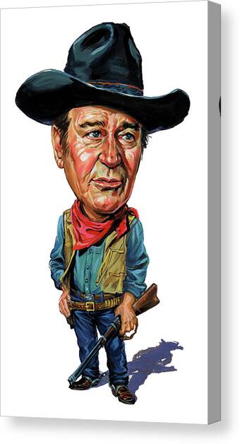 John Wayne Canvas Art Print by Art
