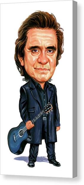 Johnny Cash Canvas Art Print by Art