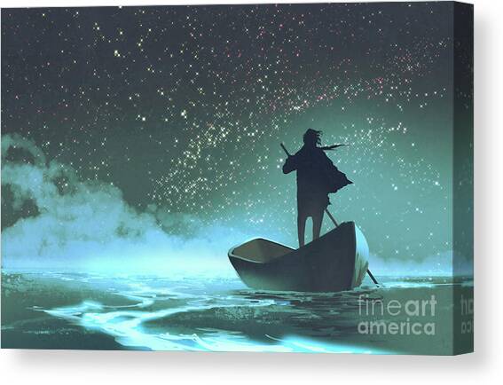 Journey to the New World Canvas Art Print by Tithi Luadthong
