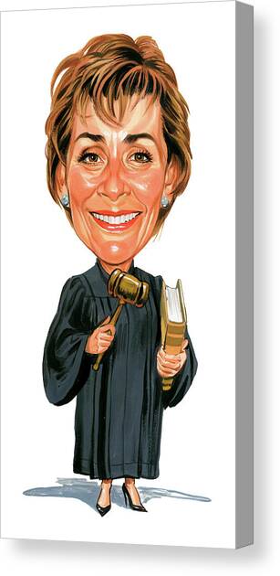 Judith Sheindlin as Judge Judy Canvas Art Print by Art