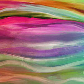 Juxtaposition Abstract Waves by Mindy Sommers