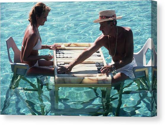 Keep Your Cool Canvas Art Print by Slim Aarons