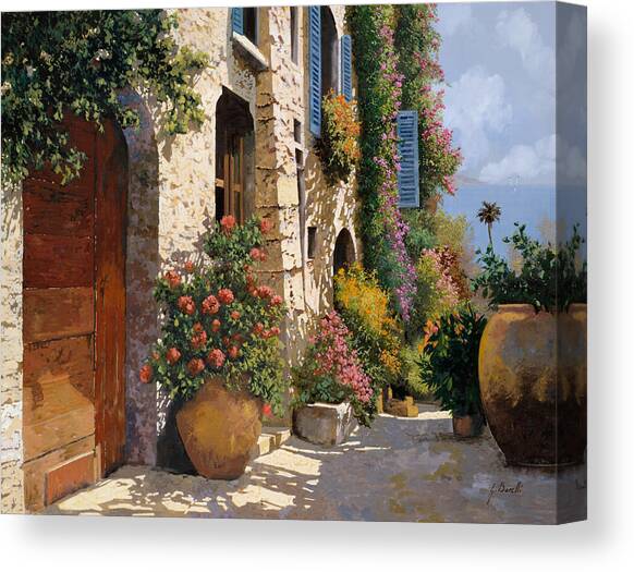 La Strada Piu' Bella Canvas Art Print by Guido Borelli