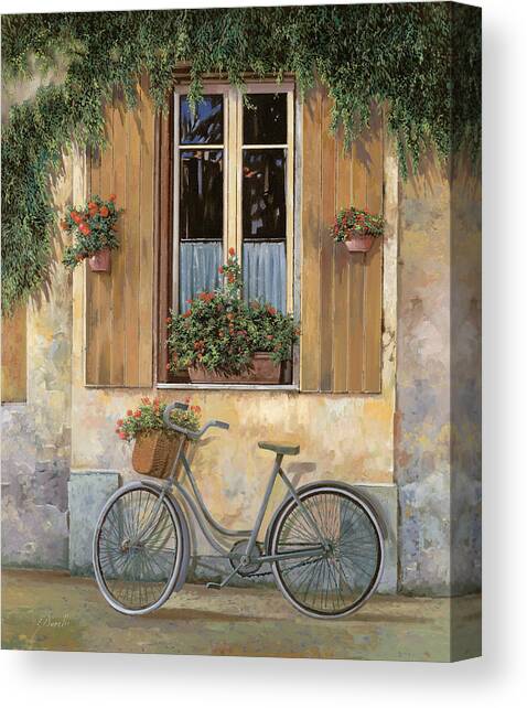 La Bicicletta Canvas Art Print by Guido Borelli