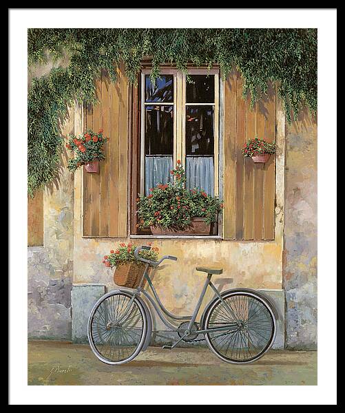La Bicicletta Framed Print