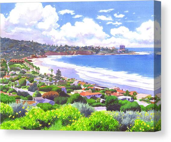 La Jolla California Canvas Art Print by Mary Helmreich