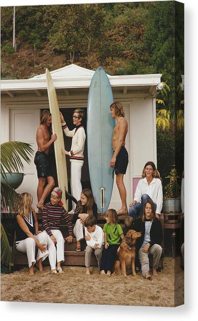 Laguna Beach Canvas Art Print by Slim Aarons