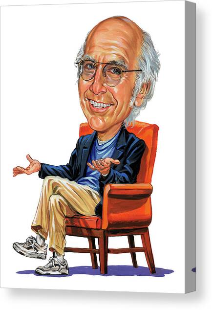 Larry David Canvas Art Print by Art