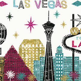 Las Vegas Skyline Panel by Michael Mullan