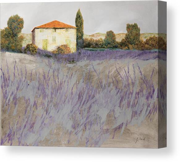 Lavender Canvas Art Print by Guido Borelli