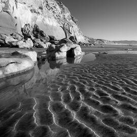 Layered Sand and Cliffs at Torrey Pines by William Dunigan