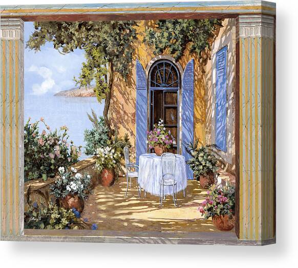 Le Porte Blu Canvas Art Print by Guido Borelli