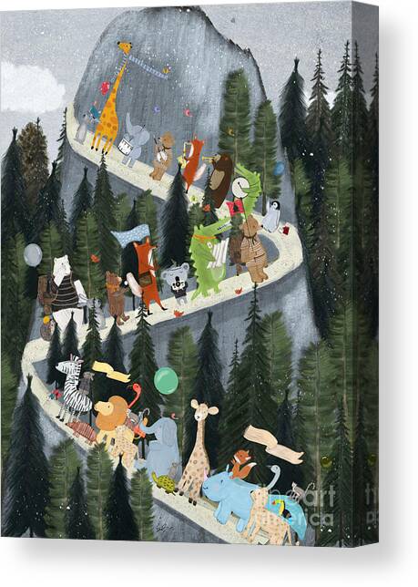 Little Adventure Mountain Canvas Art Print by Bri Buckley