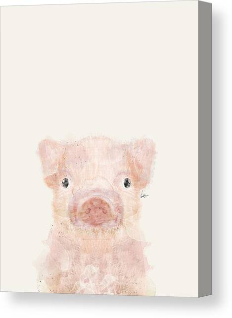 Little Pig Canvas Art Print by Bri Buckley