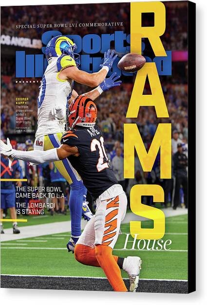 Los Angeles Rams, Super Bowl LVI Commemorative Issue Cover Canvas Art Print by Sports Illustrated