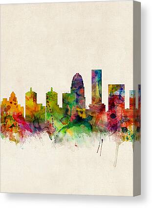 Louisville Skyline Canvas Prints for Sale