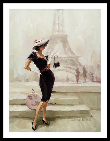 Love, From Paris Framed Print