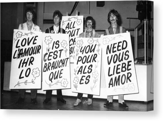 Love Is All You Need Canvas Art Print by Jim Gray