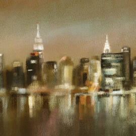 Luminous New York Skyline  by Beverly Brown