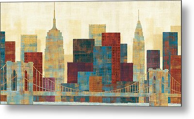 Skylines Metal Prints for Sale