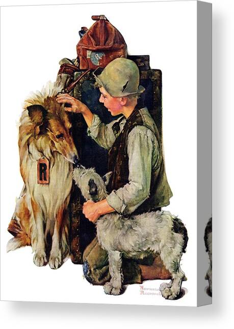 Making Friends Canvas Art Print by Norman Rockwell