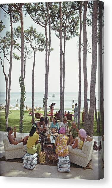 Marbella House Party Canvas Art Print by Slim Aarons