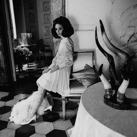 Marisa Berenson Wearing Valentino by Henry Clarke